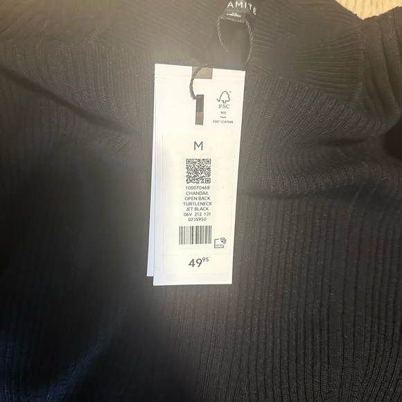 Black Open Back Sweater - Picture 6 of 8